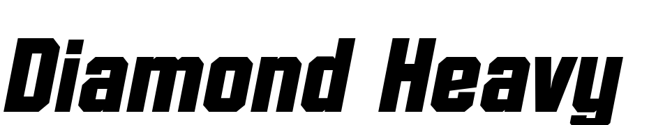 Diamond Heavy SF Bold Italic Yazı tipi ücretsiz indir